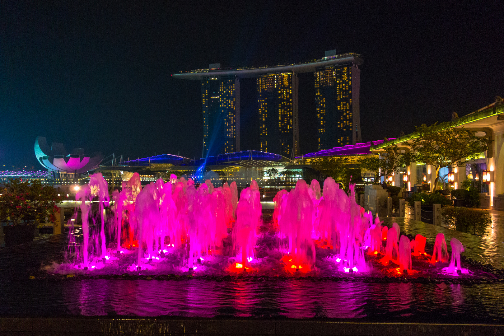 Singapur: Marina Bay Sands, Lightshow