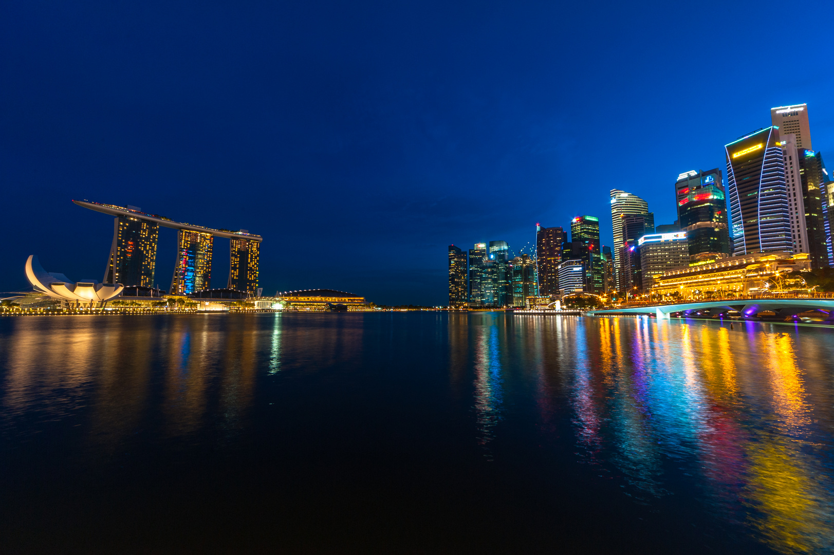 Singapur: Marina Bay zur blauen Stunde #1