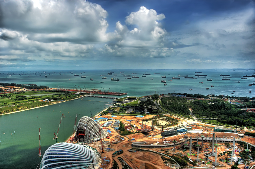 Singapur / Singapore - Blick Marina Bay