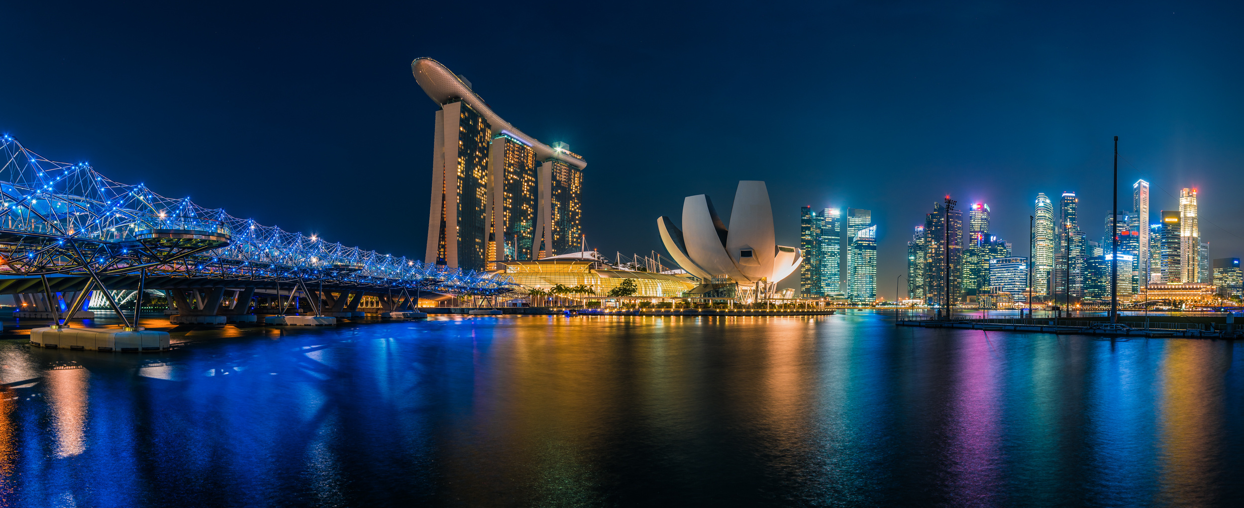 Singapur - Skyline Marina Bay