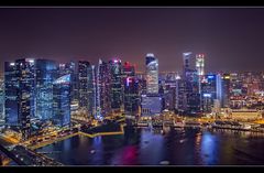 Singapur skyline view