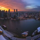 Singapur - Sunset Panorama