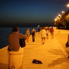 Singer / Songwriter am Ufer von Zadar