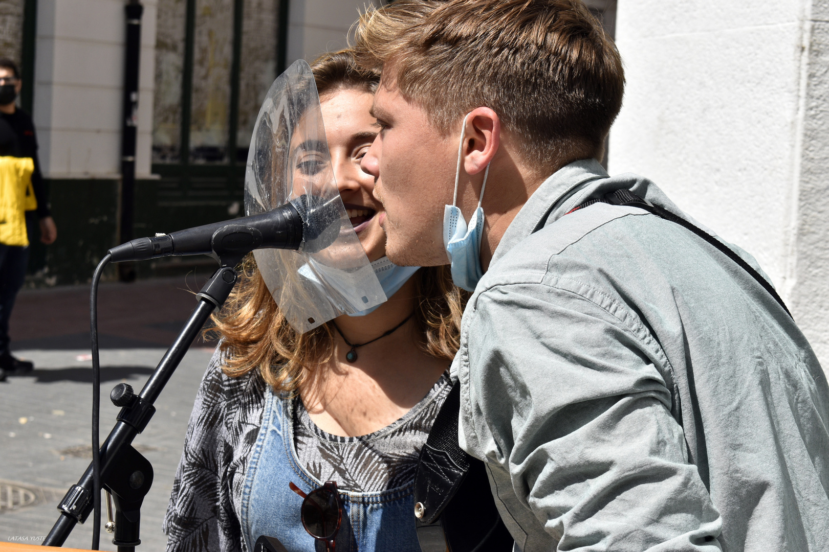 Singing in the street