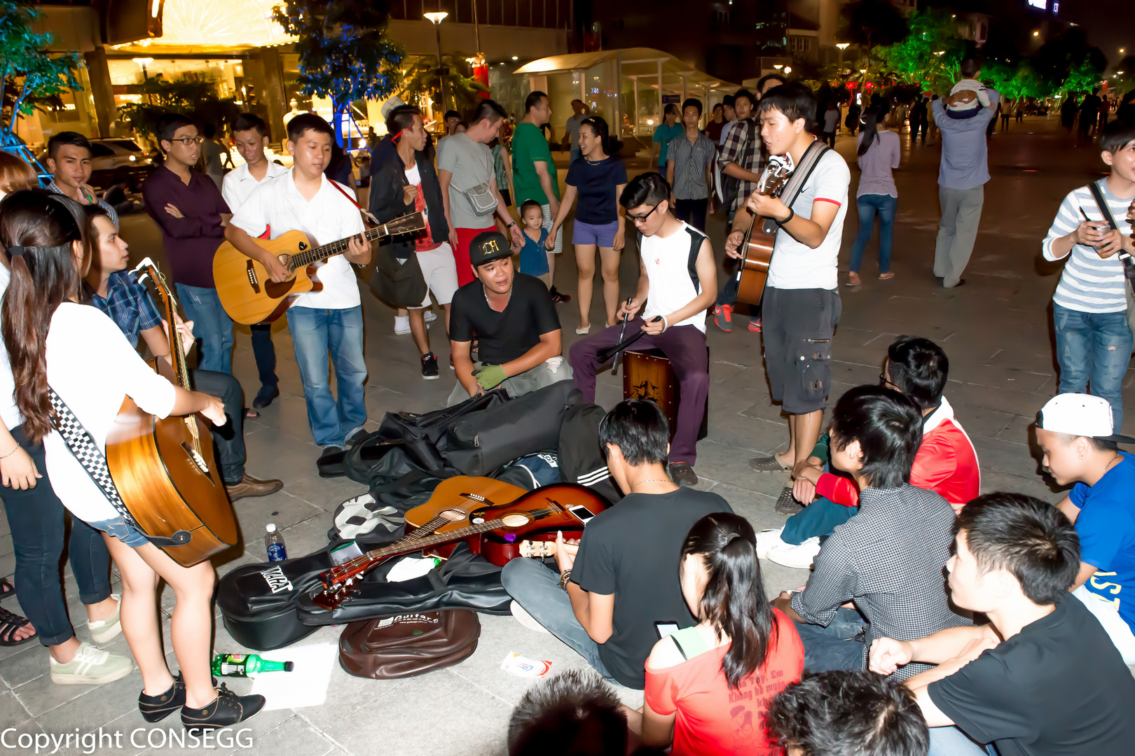 Singing on the street