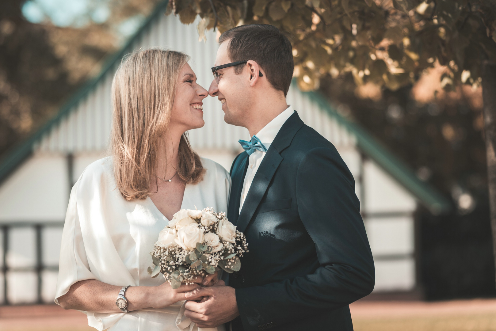 Sinnliches Hochzeitsportrait