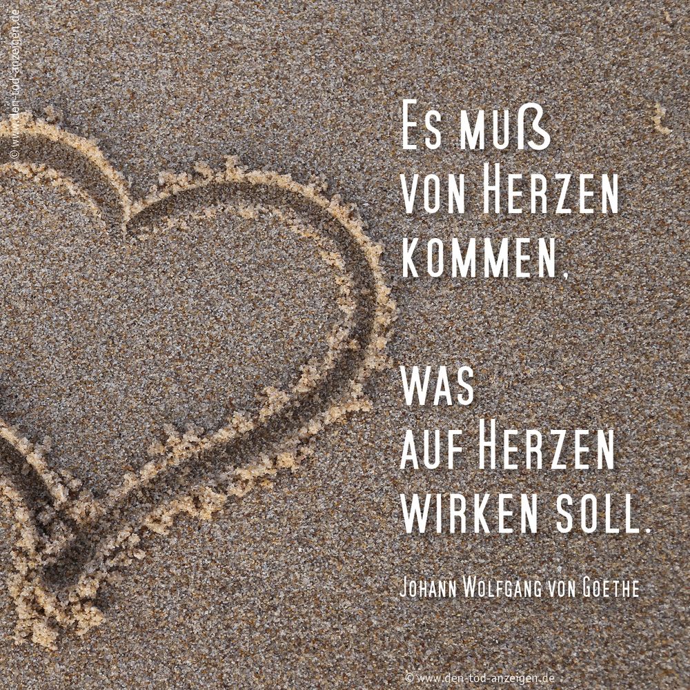 Sinnspruch Von Goethe Foto Bild Spezial Trauer Sand Bilder Auf Fotocommunity