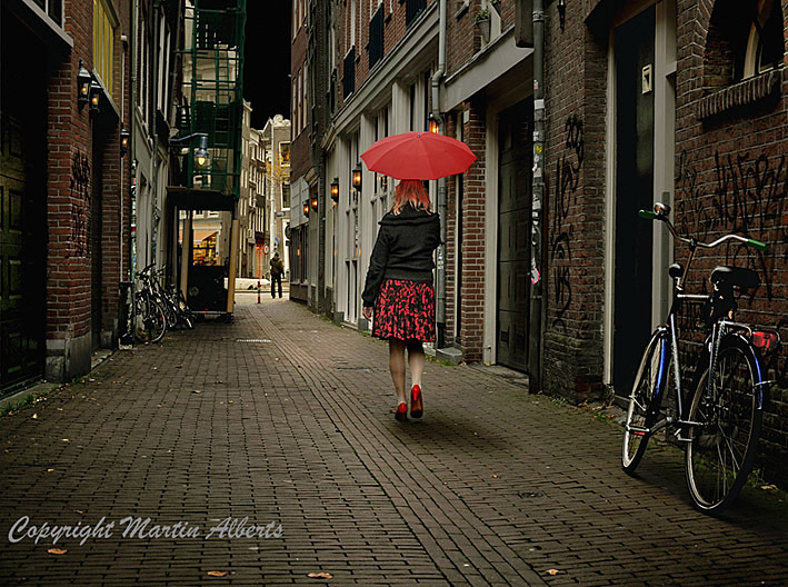 Sint Jacobsstraat in Amsterdam discovered by a high heeled lady.