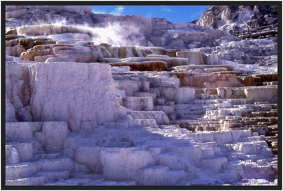 Sinter Terassen bei Mammoth Hot Springs