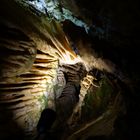 Sinterfahnen in der Binghöhle