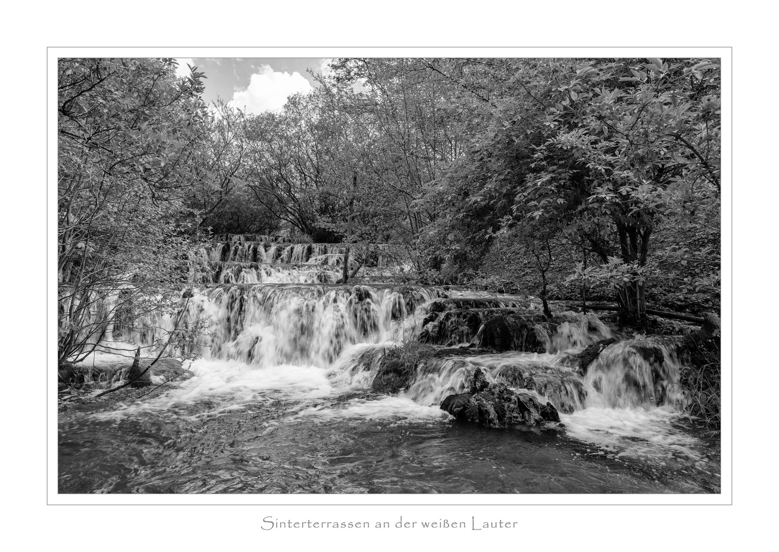 Sinterterrassen an der weißen Lauter