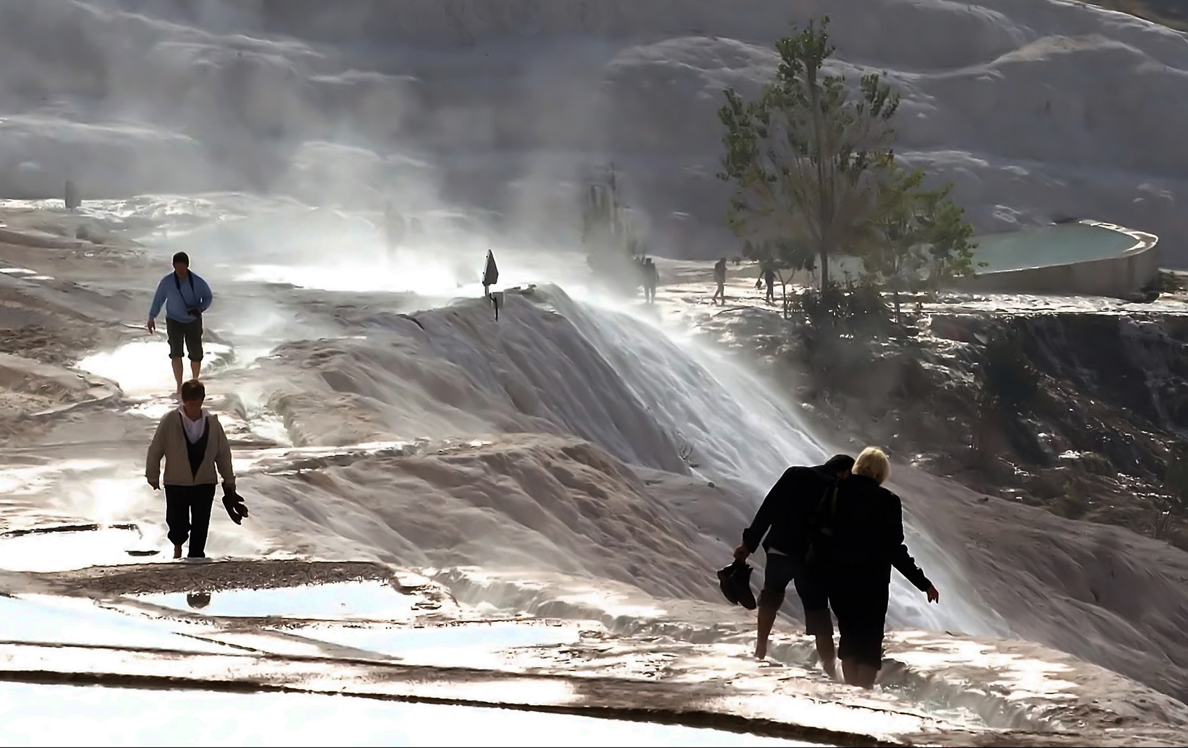 Sinterterrassen bei Pamukkale, Türkei