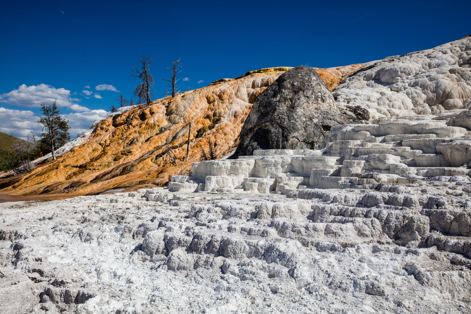 Sinterterrassen im Yellowstone NP