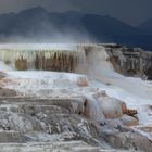 Sinterterrassen im Yellowstone NP