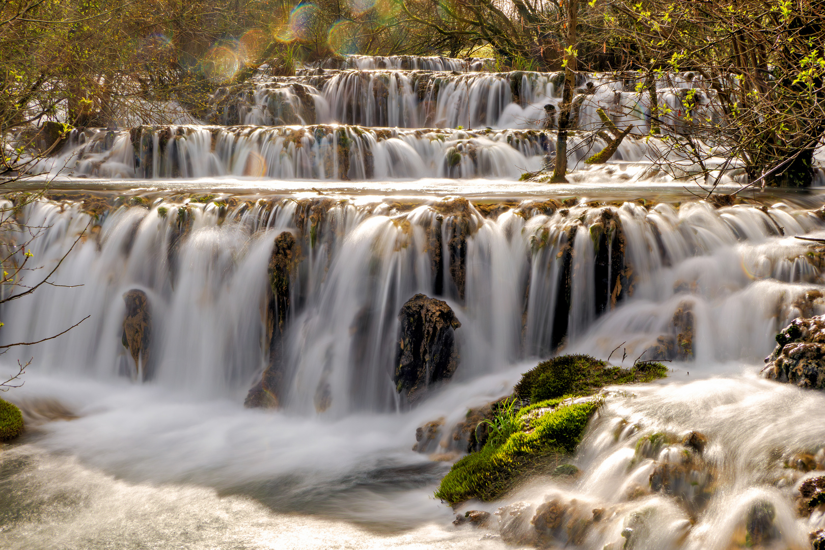 Sinterterrassen Wasserfall