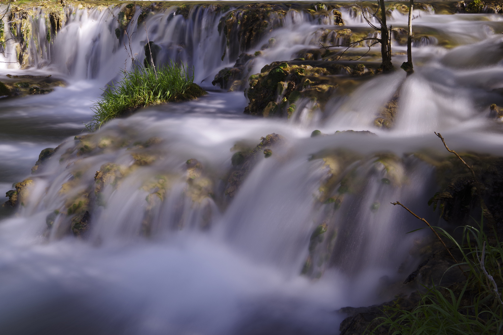 Sinterterrassen Wasserfall 