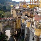 Sintra bei Lissabon: das Schloß mit Blick zum Eingang