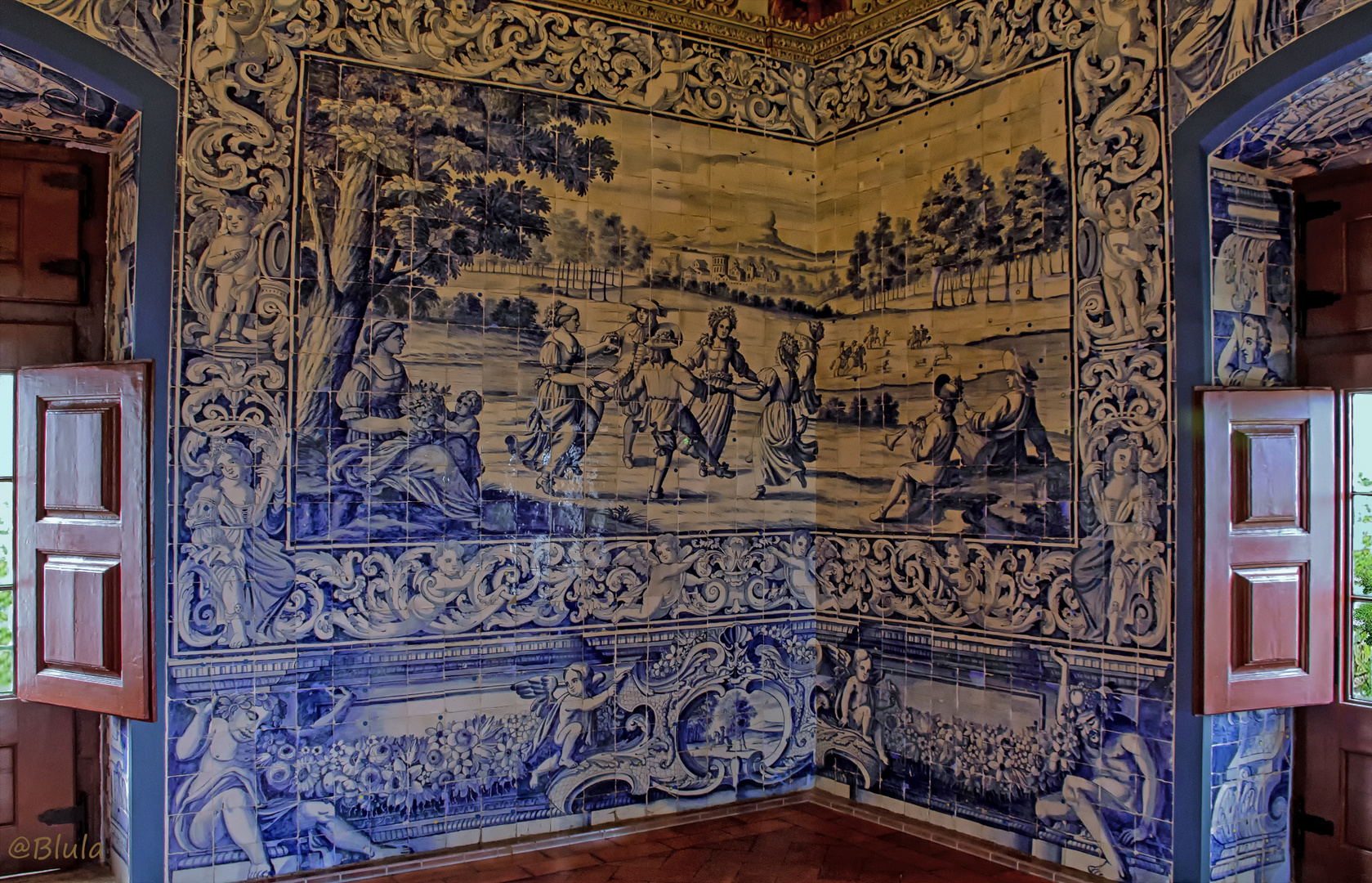  Sintra, Palacio Nacional, üppiges Azulejo-Fliesendekor