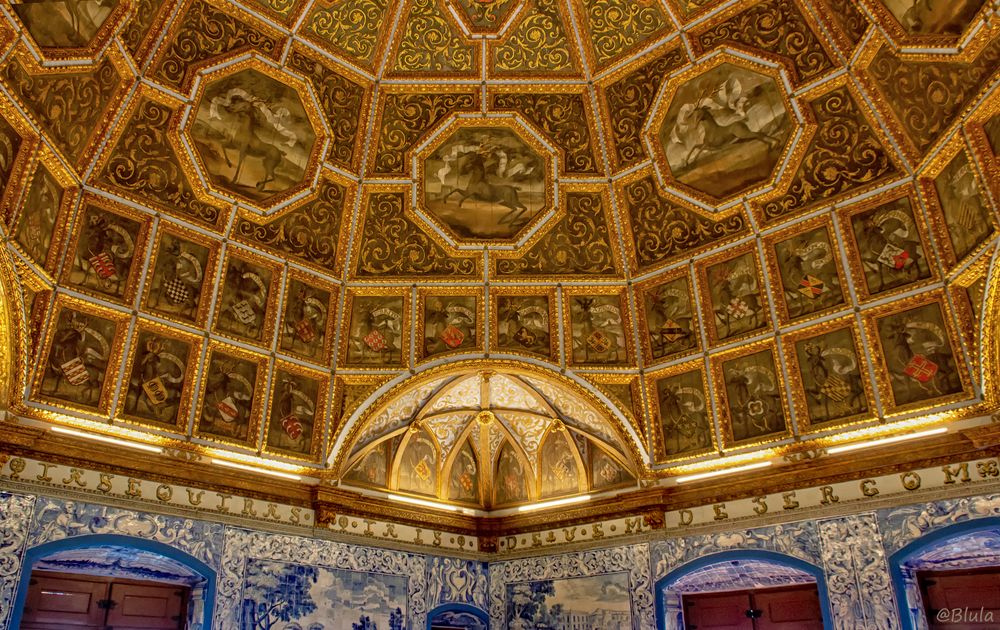 Sintra, Palacio National, Sala da Brasões (Wappensaal)