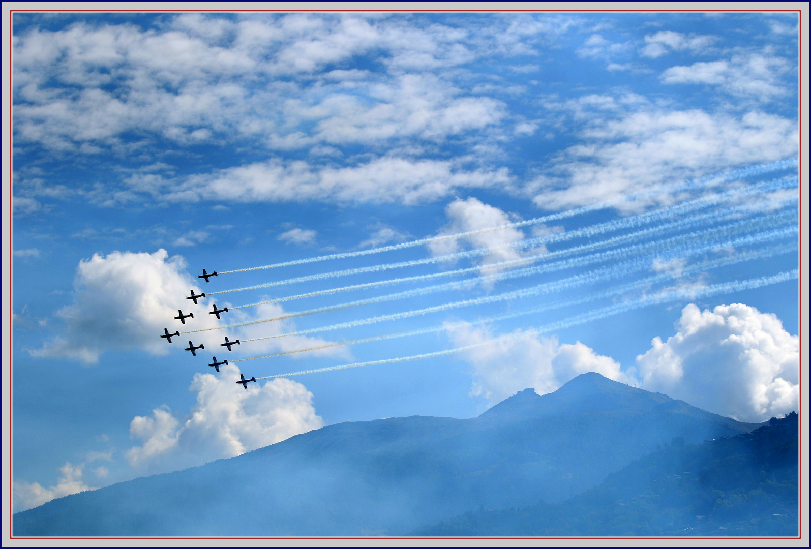 Sion Air Show 2017-09-16 1099 Swiss Air Force PC-7 Team Pilatus NCPC-7 Turbo ©