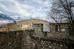 Sion - Basilique de Valère und Schloss Tourbillon