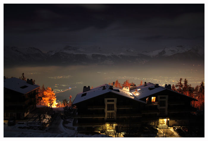 Sion by night