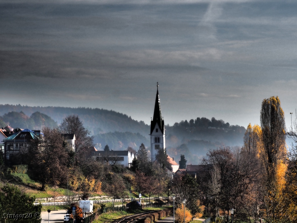 Sipplingen mit Nebel