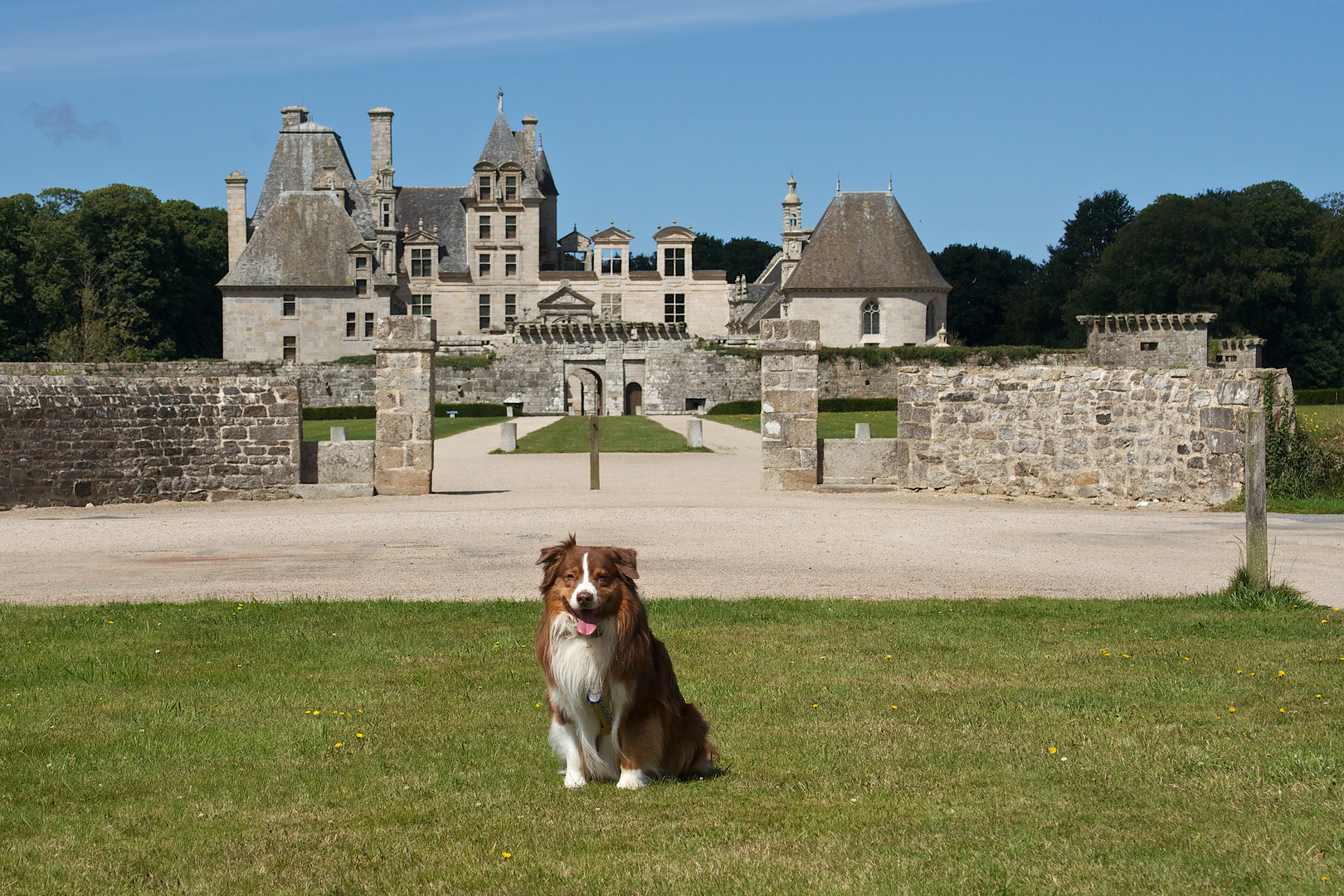 Sir Hamlet vor seinem Schloss