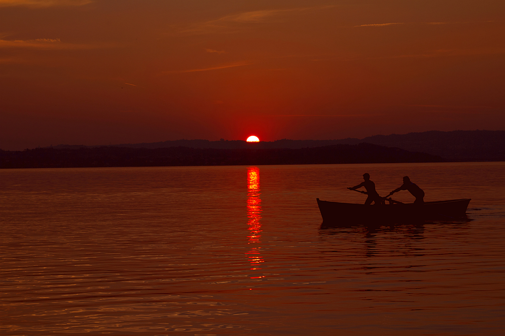 Sirmione Gardasee: Sonnenuntergang