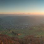 Sissach im Sonnenuntergang