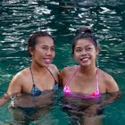 Sisters in the Thermal Pool