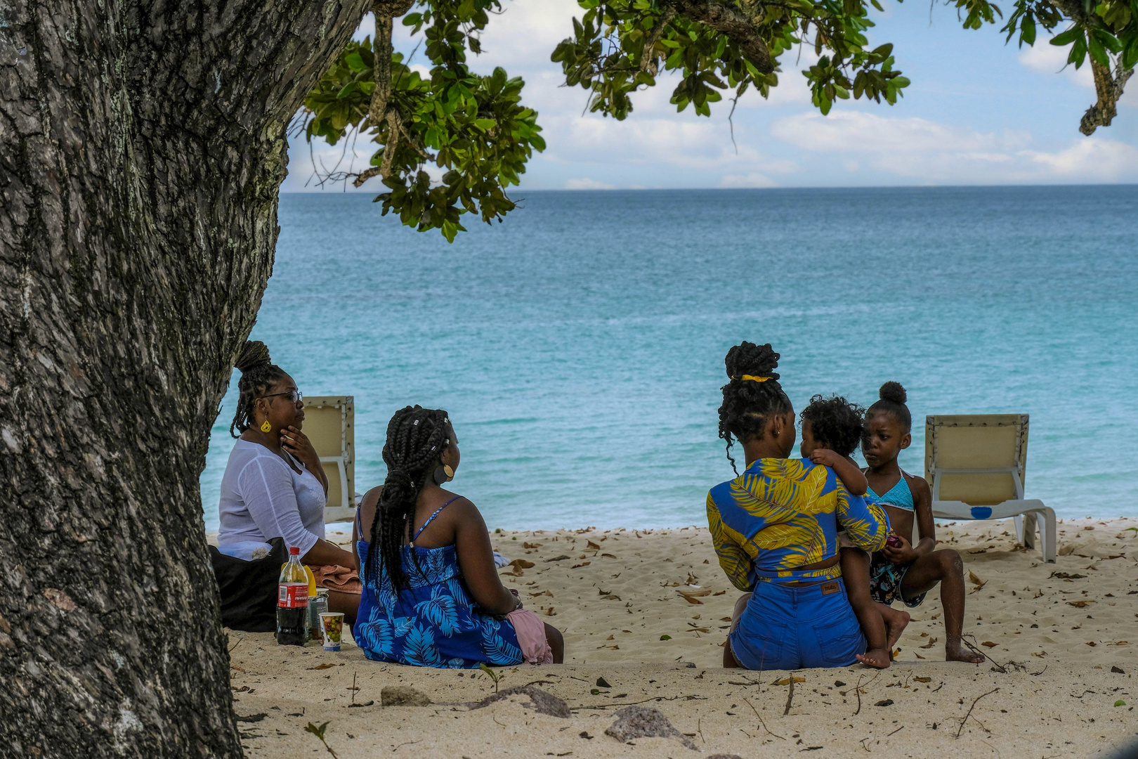 ...sit in @ Beau Vallon...