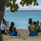 ...sit in @ Beau Vallon...