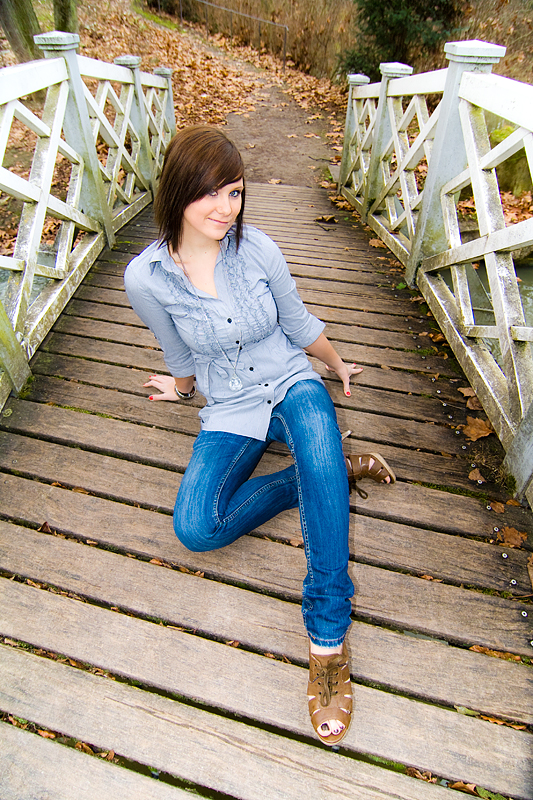 Sitting on bridge