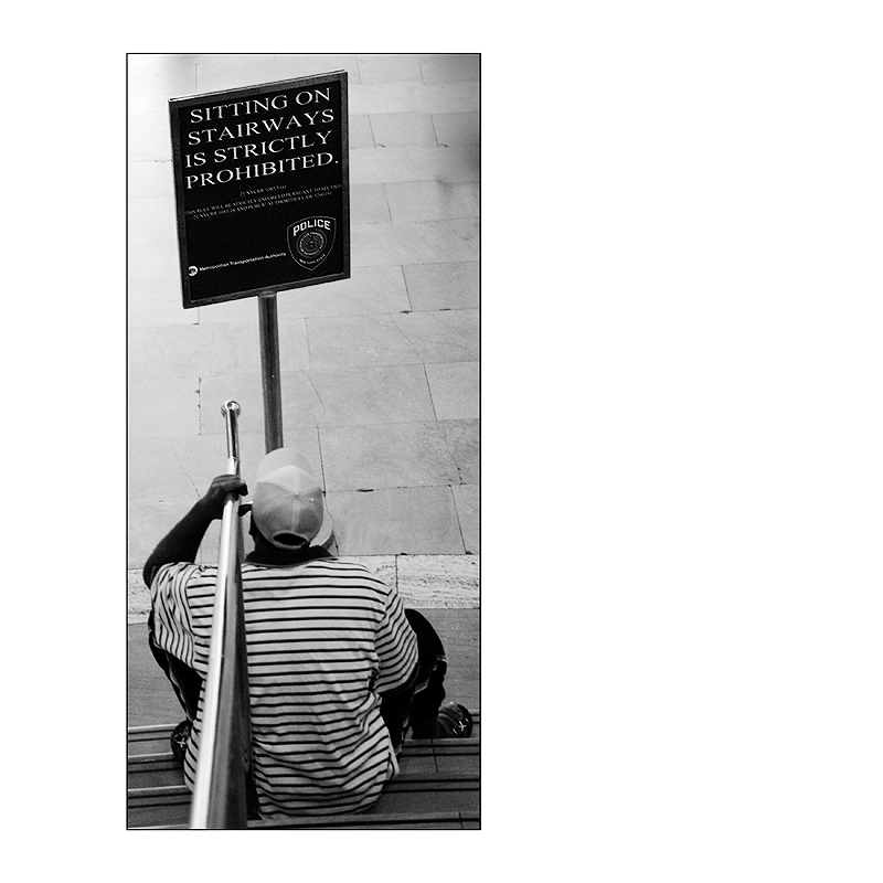 Sitting on Stairways Strictly Prohibited