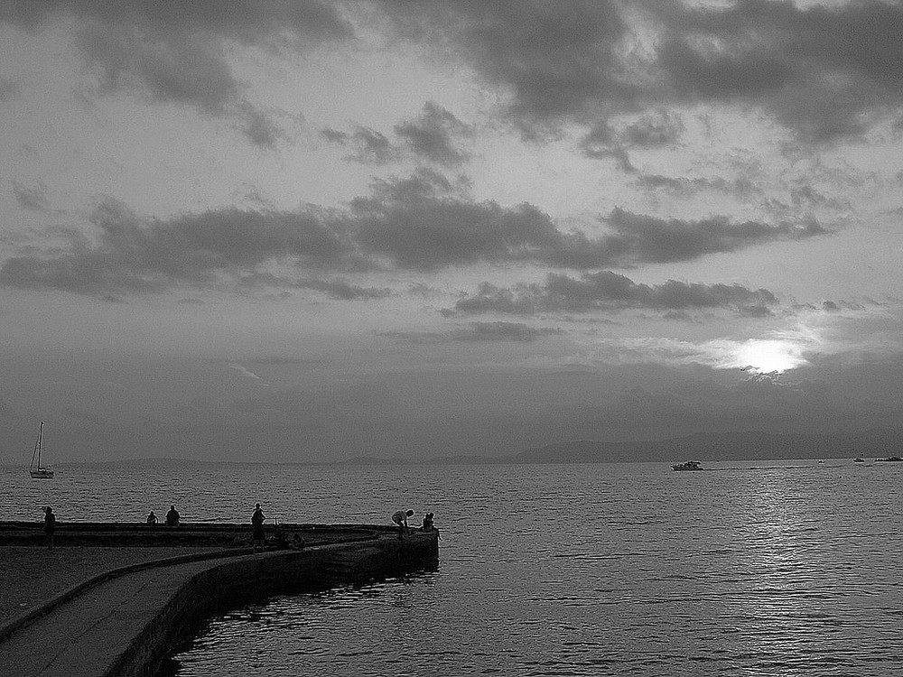 Sitting on the dock...