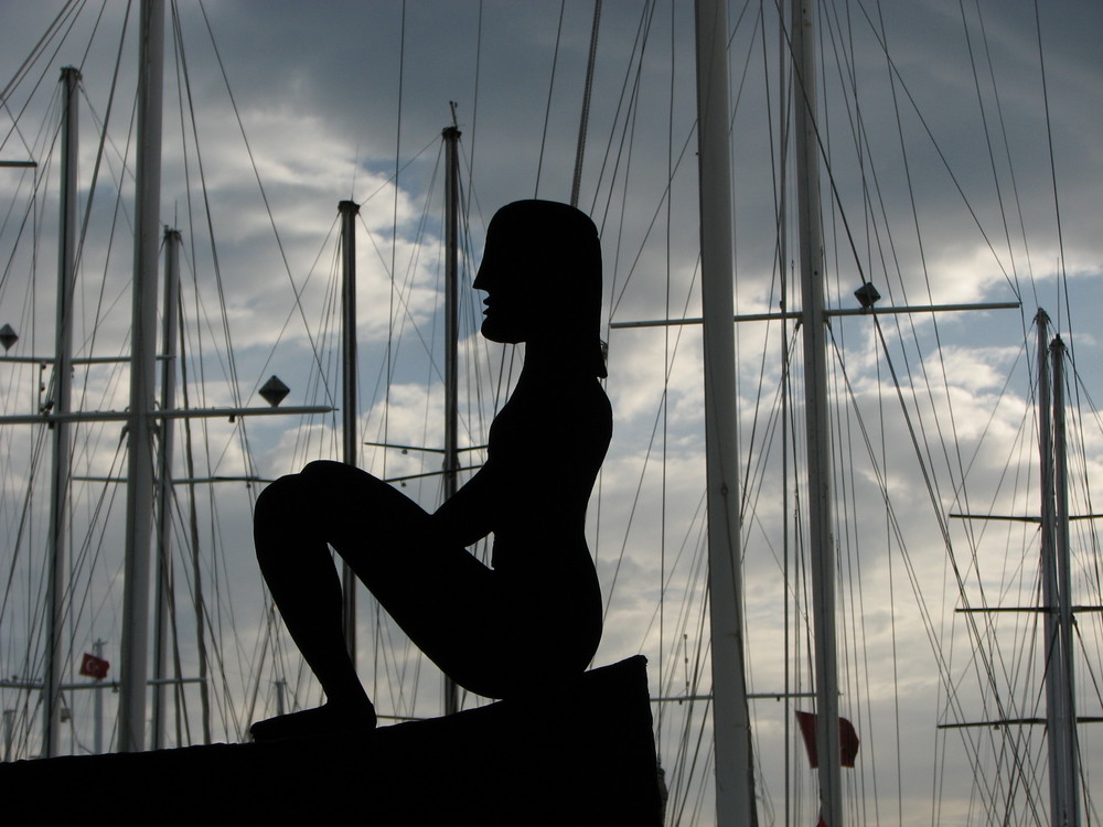 Sitting on the dock of the bay