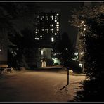 sitz-ecke unterm bettenhaus