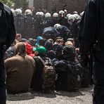 Sitzblockaden gegen den Naziaufmarsch in Hamburg....