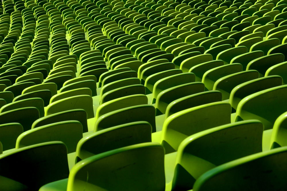 Sitze im Olympiastadion in München
