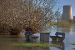 Sitzecke bei Hochwasser