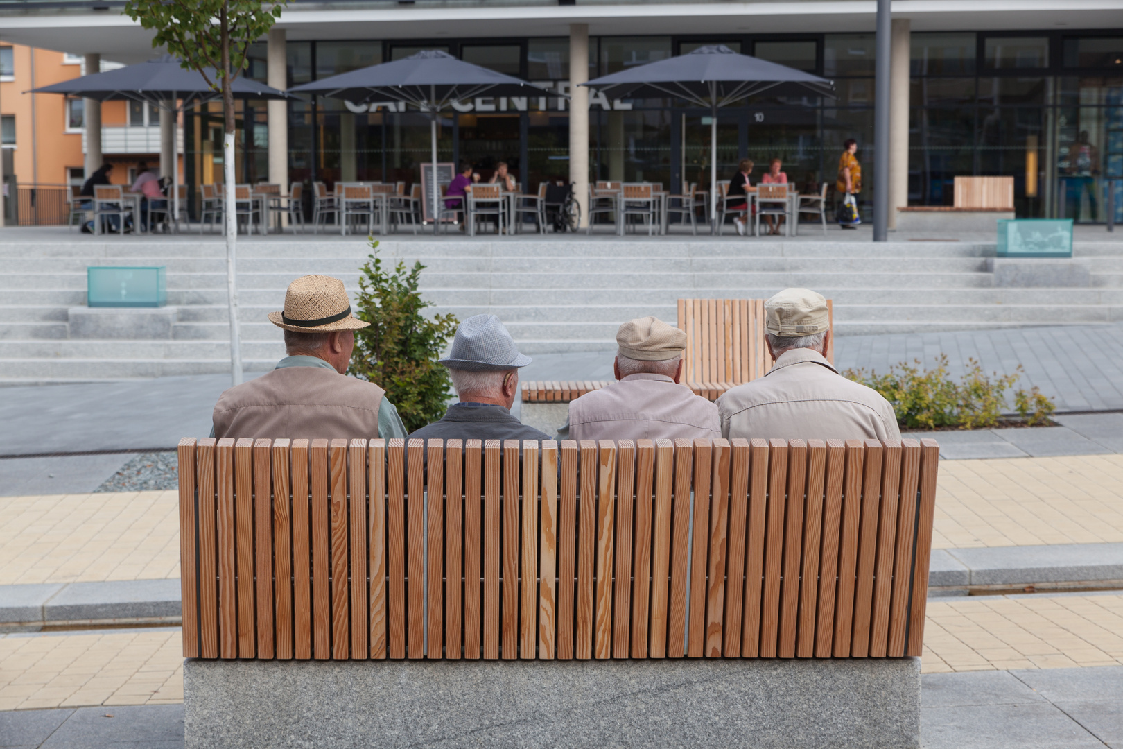 Sitzen im Ruhestand 