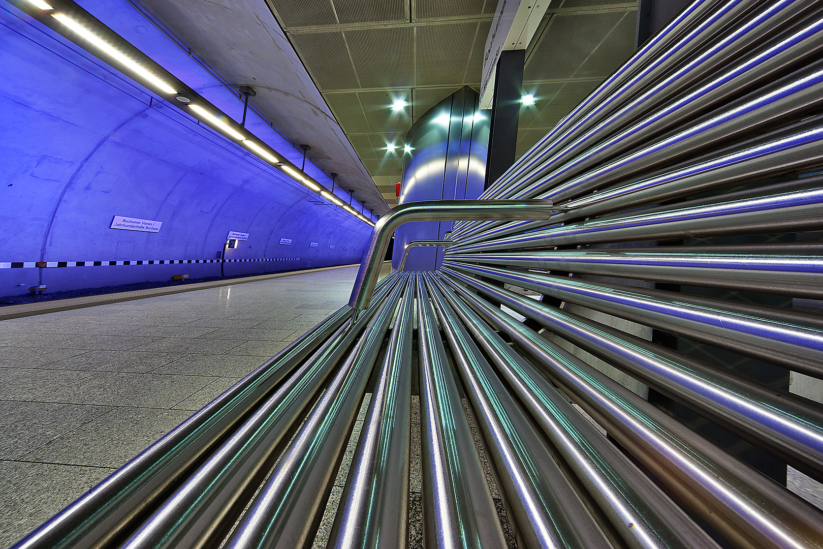 Sitzen in in der U-Bahn