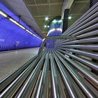 Sitzen in in der U-Bahn