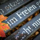 Sitzgelegenheit "im Freien"- Detail