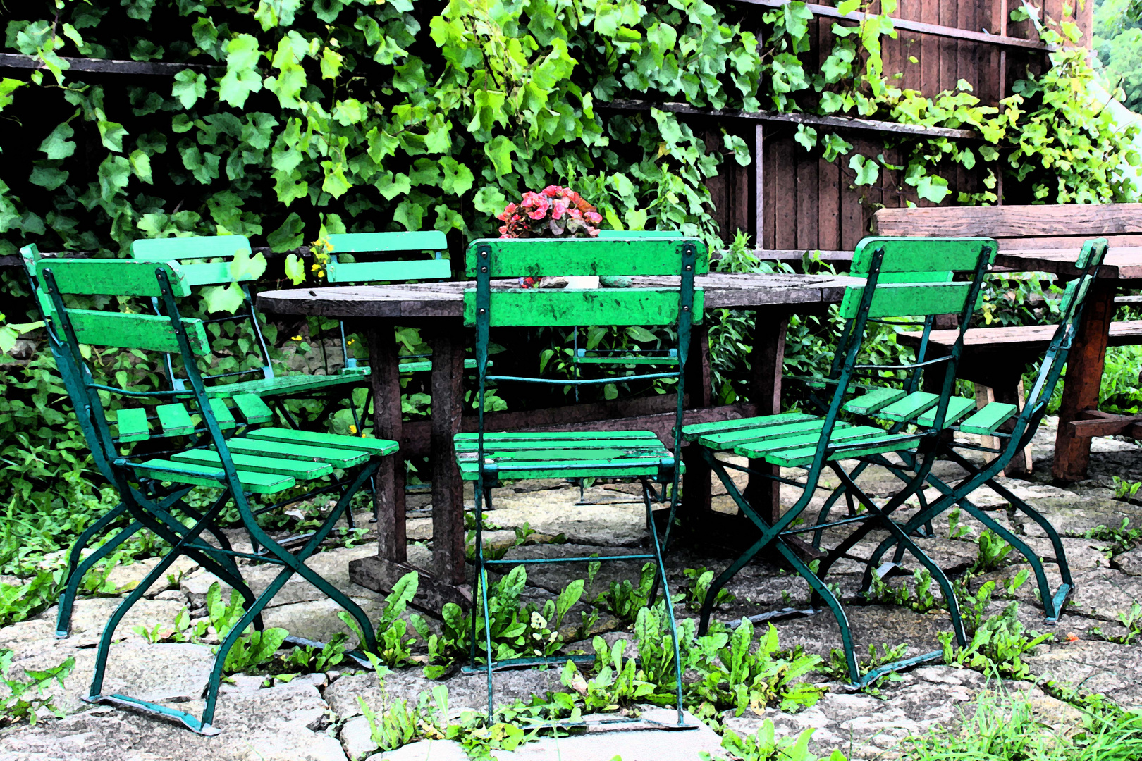 Sitzgruppe im Grünen