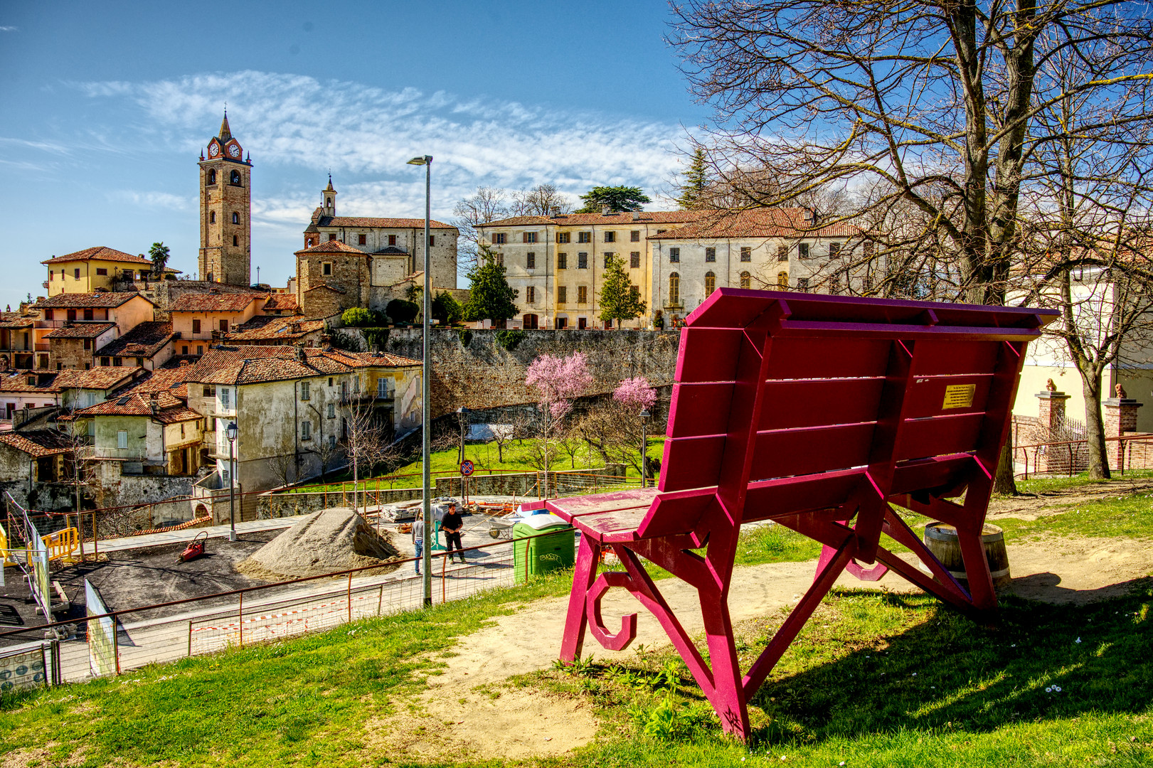 Sitzplatz in Monforte d’Alba Piemont