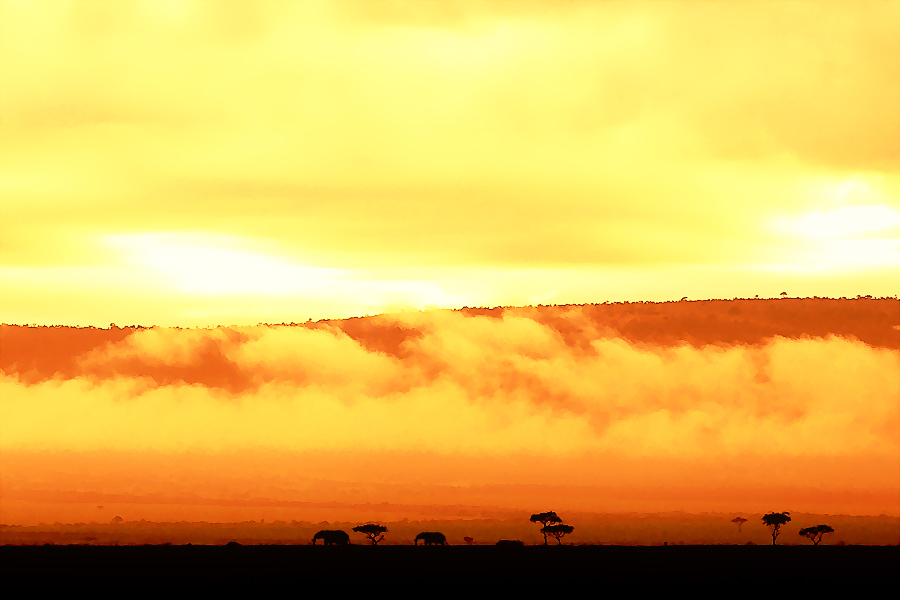 six o´clock in Kenya (Masai Mara)