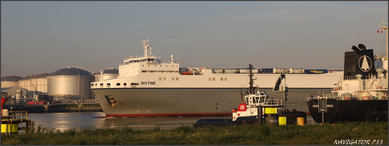 SIXTINE, RoRo Ferry, Rotterdam