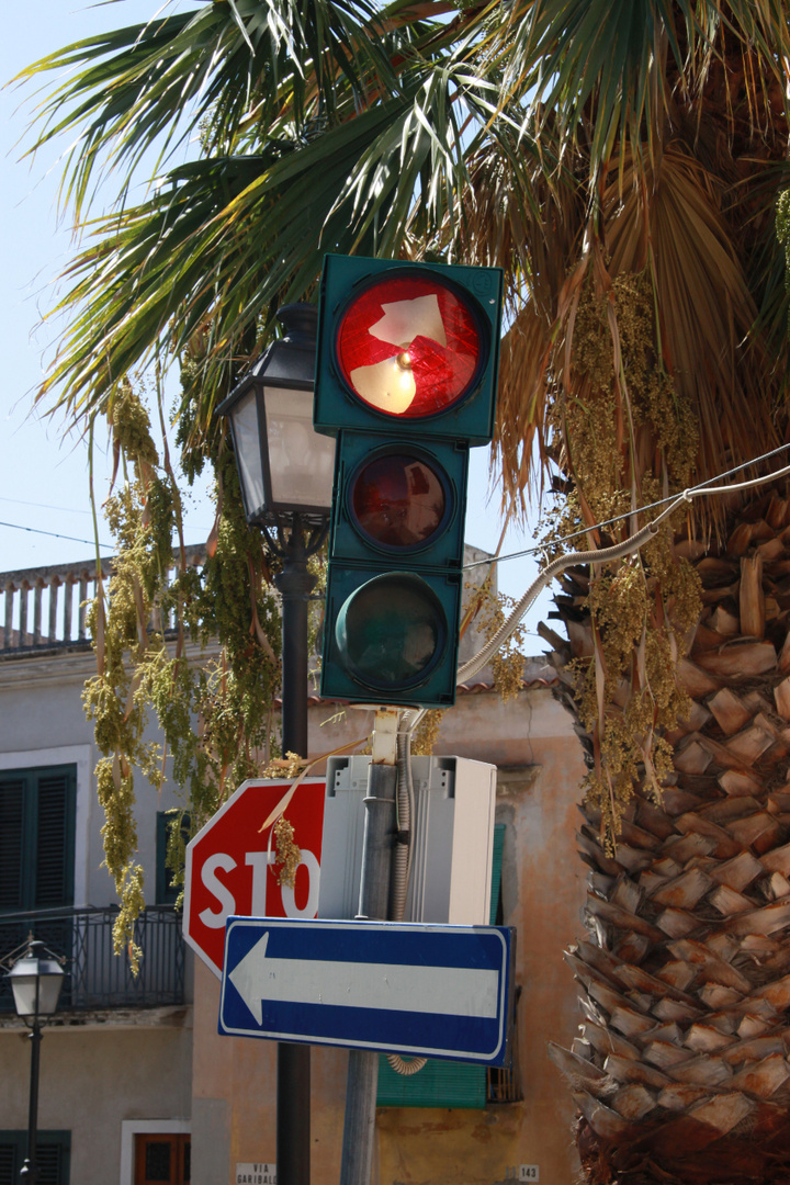 Sizilianische Verkehrsregelung